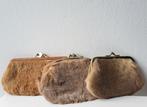 Vintage kangaroe leer clutches, Antiek en Kunst, Ophalen of Verzenden, Dames