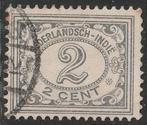 Ned.Indië 1912 102 Cijfer 2c grijs, Gest, Ophalen of Verzenden, Gestempeld, Nederlands-Indië