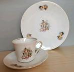 Communie set, bord met kop en schotel, religie, Spenzo, Antiek en Kunst, Antiek | Servies los, Ophalen of Verzenden