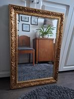 Brocante Facet geslepen spiegel met houten lijst 65x95 cm, Ophalen of Verzenden, Zo goed als nieuw, Minder dan 100 cm, Rechthoekig