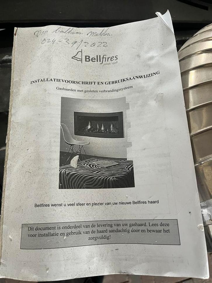 Bellfires Gashaard - Sfeervolle Warmte voor Uw Woning, Huis en Inrichting, Kachels, Zo goed als nieuw, Inbouw, Gaskachel, Gas