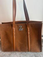 Zadig & Voltaire suede tas, Sieraden, Tassen en Uiterlijk, Tassen | Damestassen, Ophalen of Verzenden, Zo goed als nieuw, Bruin