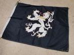 Originele forse gestikte borduurde vlag van Gent met leeuw, Ophalen of Verzenden, Zo goed als nieuw