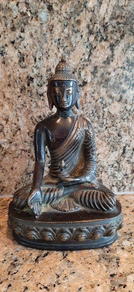 Thaise Boeddha Beeld - Gedetailleerd, Antiek en Kunst, Kunst | Beelden en Houtsnijwerken, Ophalen of Verzenden