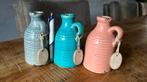 3 gekleurde vaasjes, Huis en Inrichting, Woonaccessoires | Vazen, Overige kleuren, Ophalen of Verzenden, Minder dan 50 cm, Glas