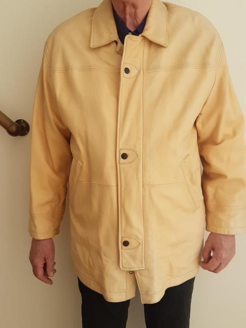 leren heren jas van hertenleer maat 52, Kleding | Heren, Jassen | Zomer, Zo goed als nieuw, Maat 52/54 (L), Overige kleuren, Ophalen of Verzenden