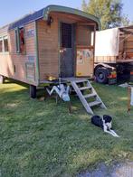 Sfeervol Tiny house op wielen , met glas-in-lood, Doe-het-zelf en Verbouw, Bouwketen en Schaftketen, Ophalen, Zo goed als nieuw