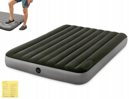 Intex met ingebouwde voetpomp 203x152x25cm, Caravans en Kamperen, Luchtbedden, Zo goed als nieuw, Ophalen of Verzenden