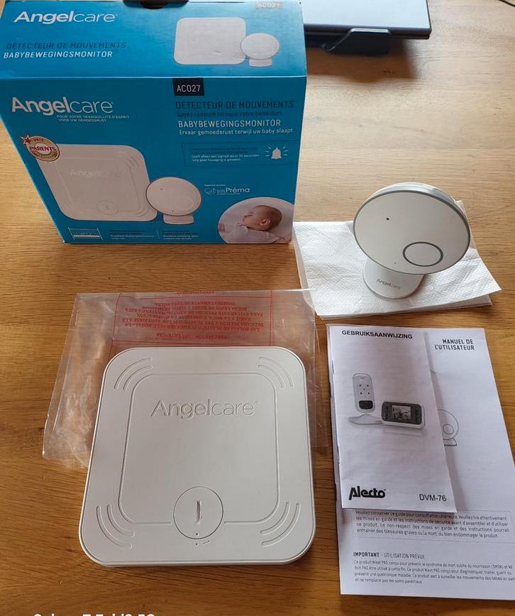 Angelcare A027 Baby Bewegingsmonitor - Zo Goed Als Nieuw!, Kinderen en Baby's, Babyfoons, Zo goed als nieuw, 250 meter of meer