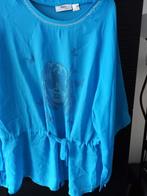 lichtblauwe langarm shirt maat 44, Kleding | Dames, Grote Maten, Blauw, Zo goed als nieuw, Ophalen, Overige typen