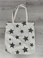 Tas totebag met sterren wit / grijs, Sieraden, Tassen en Uiterlijk, Tassen | Schoudertassen, Overige merken, Gebruikt, Wit, Verzenden