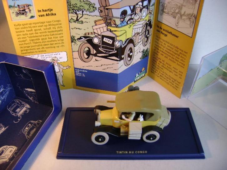 Kuifje auto Nr.003A De Ford T, Verzamelen, Stripfiguren, Zo goed als nieuw, Overige typen, Kuifje, Ophalen of Verzenden