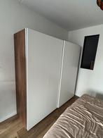 IKEA PAX 200x58x201 Donker Eiken - Wit, Huis en Inrichting, Kasten | Kledingkasten, Ophalen, Gebruikt, 200 cm of meer, 200 cm of meer
