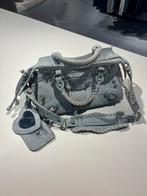 Balenciaga citybag denim, Ophalen of Verzenden, Gebruikt, Blauw, Handtas