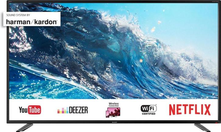 Sharp Aquos 55 Inch - 4K TV, Audio, Tv en Foto, Televisies, Zo goed als nieuw, LED, 100 cm of meer, 4k (UHD), Sharp, 50 Hz, Smart TV