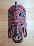 Kleurrijk Afrikaans Masker. Hout. Masai, Ophalen of Verzenden