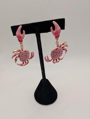 Stalen Krab Oorbellen - Unieke Accessoires! beschikbaar voor biedingen