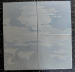 Oude tegels 4x wolken, Ophalen of Verzenden