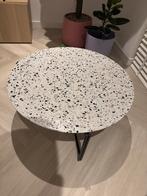 Salontafel Terrazzo Keramiek 90cm, Huis en Inrichting, Tafels | Salontafels, Ophalen, Overige materialen, Gebruikt, Rond