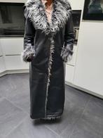 winterjas leer, Zwart, Ophalen of Verzenden, Zo goed als nieuw, Vivien Caron