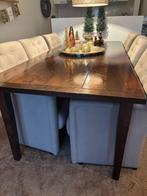 Complete eethoek per direct beschikbaar, Huis en Inrichting, Complete eetkamers, Ophalen, Gebruikt, 4 tot 6 stoelen
