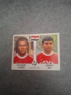 Panini sticker WK 90 Italia. Spelers Yaken/Eid Egypte, Verzenden, Zo goed als nieuw, Sticker