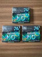 Maxell MD74 MiniDiscs 74 minutes (3x), Audio, Tv en Foto, Walkmans, Discmans en Minidiscspelers, Ophalen of Verzenden