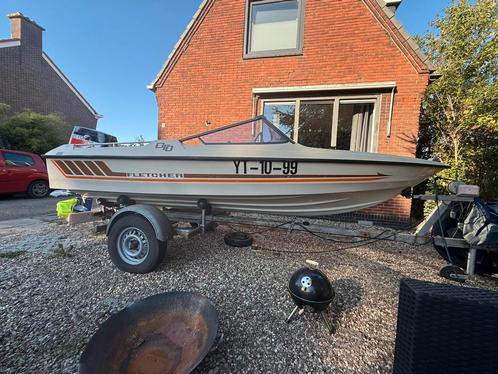 Fletcher speedbootje 90 pk Yamaha, Watersport en Boten, Buiten- en Binnenboordmotoren, Zo goed als nieuw, Benzine, 30 pk of meer