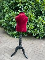 (Kinder)paspop van hout met mooi fluweel rood, Antiek en Kunst, Ophalen, Overige materialen