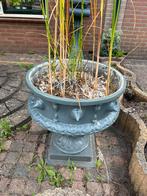 Bloempot & verlichting paaltje voor buiten, Tuin en Terras, Kunststof, Minder dan 60 cm, Rond, Ophalen of Verzenden