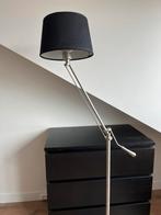 Vloerlamp - verstelbaar, Ophalen, Gebruikt, Zilver zwart, Metaal