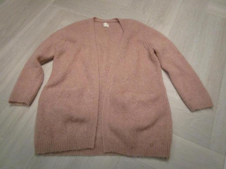 Roze mohair vest Des Petits Hauts maat XS/S (T0) als nieuw, Kleding | Dames, Truien en Vesten, Zo goed als nieuw, Maat 34 (XS) of kleiner