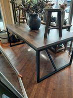 Industriële eettafel metalen U-onderstel, Ophalen, 100 tot 150 cm, Zo goed als nieuw, Vijf personen of meer