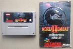 Mortal Kombat 2 voor de Europese Super Nintendo + boekje, Spelcomputers en Games, Games | Nintendo Super NES, Gebruikt, Vechten