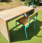 KidsDepot Kinderbureau en original stoel groen, Ophalen, Gebruikt, Bureau