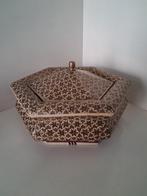 Antieke/Vintage Anglo-Indiase 'bombay box' Zeshoekig mozaïek, Ophalen of Verzenden