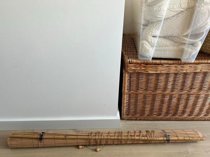 Bamboe Rolgordijn 120 cm Breed Z.G.A.N., Huis en Inrichting, Stoffering | Gordijnen en Lamellen, Zo goed als nieuw, 100 tot 150 cm