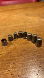 Zilveren vingerhoedjes 8 stuks, Ophalen of Verzenden, Gebruikt, Zilver