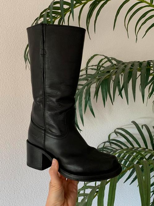 Sendra retro boots blokhak 37 western boots hoge cowboylaars, Kleding | Dames, Schoenen, Zo goed als nieuw, Hoge laarzen, Zwart