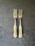 2 zilveren biedemeier vorken, J.H. Tarner, Amsterdam 1856/57, Antiek en Kunst, Ophalen of Verzenden, Zilver