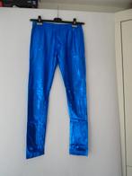 Mooie metallic blauwe legging . mt S-M, Maat 38/40 (M), Carnaval, Ophalen of Verzenden, Zo goed als nieuw