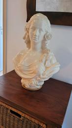 Gipsen Borstbeeld Vrouw - Klassiek, Antiek en Kunst, Ophalen of Verzenden