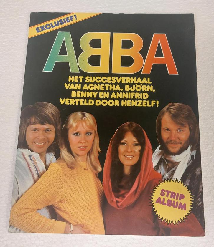 Abba BOEK STRIP ALBUM 1978 comic book Nederland, Verzamelen, Muziek, Artiesten en Beroemdheden, Gebruikt, Boek, Tijdschrift of Artikel