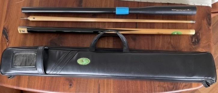 Biljart - pool - Snooker Keu met mooie Foedraal  Nr 17c jdu, Sport en Fitness, Biljarten en Poolen, Zo goed als nieuw, Keu of Ballen