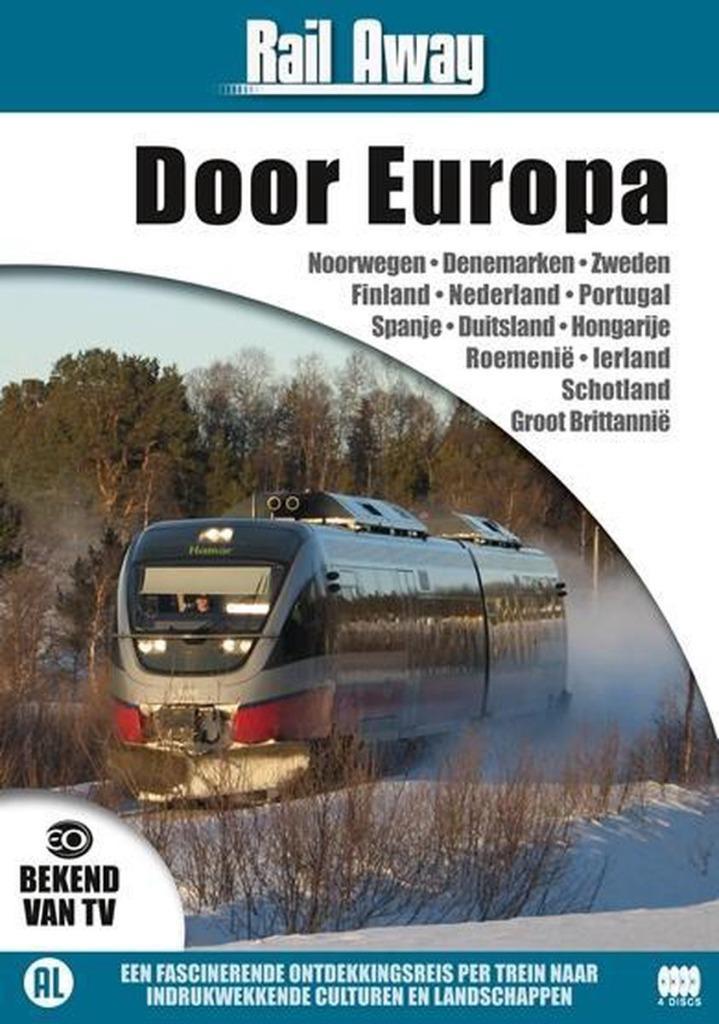 Rail away - Door Europa Originele 4 DVD Box in Folie, Cd's en Dvd's, Dvd's | Documentaire en Educatief, Nieuw in verpakking, Kunst of Cultuur