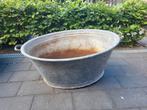 Grote zinken teil/bloembak, Tuin en Terras, Bloembakken en Plantenbakken, Ophalen, Zo goed als nieuw, Metaal, 30 tot 60 cm