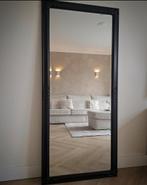 Grote zwarte antieklook hotelchique spiegel met facet, Huis en Inrichting, Woonaccessoires | Spiegels, Ophalen of Verzenden, Nieuw