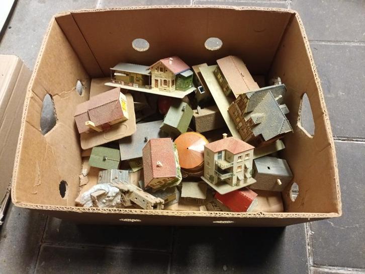 Partij Modelbouw Huisjes, Hobby en Vrije tijd, Modeltreinen | H0, Gebruikt, Brug, Tunnel of Gebouw, Gelijkstroom of Wisselstroom