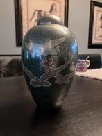 Urn met vogelmotief, Ophalen of Verzenden, Gebruikt