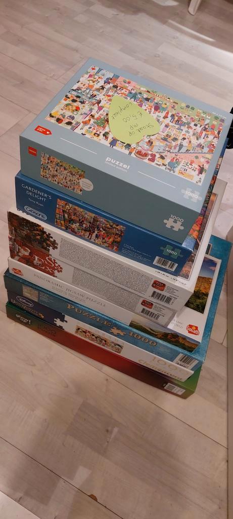 Verschillende leuke puzzels 500 of 1000 stukjes zgan, Hobby en Vrije tijd, Denksport en Puzzels, Zo goed als nieuw, Legpuzzel